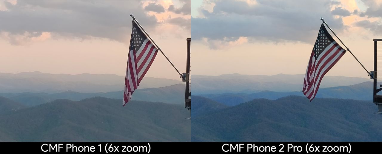 Photo samples from the main and telephoto cameras on the CMF Phone 1 and CMF Phone 2 Pro