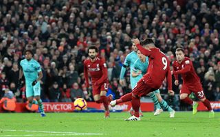 Roberto Firmino scored a hat-trick against Arsenal at Anfield last season