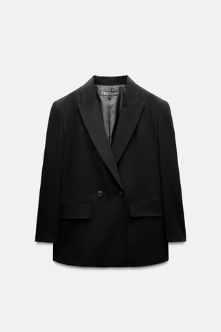 Oversize Blazer With Padded Shoulders