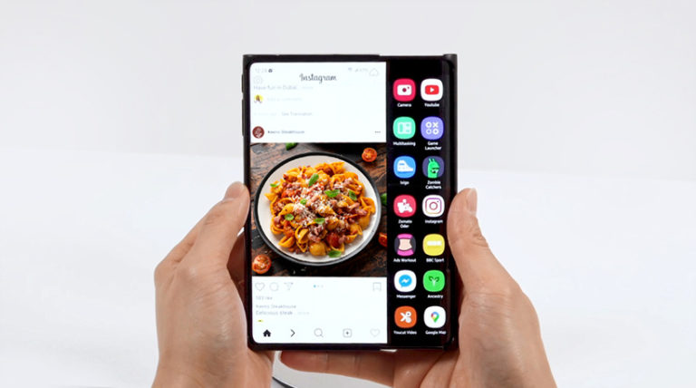 Samsung Foldable display design