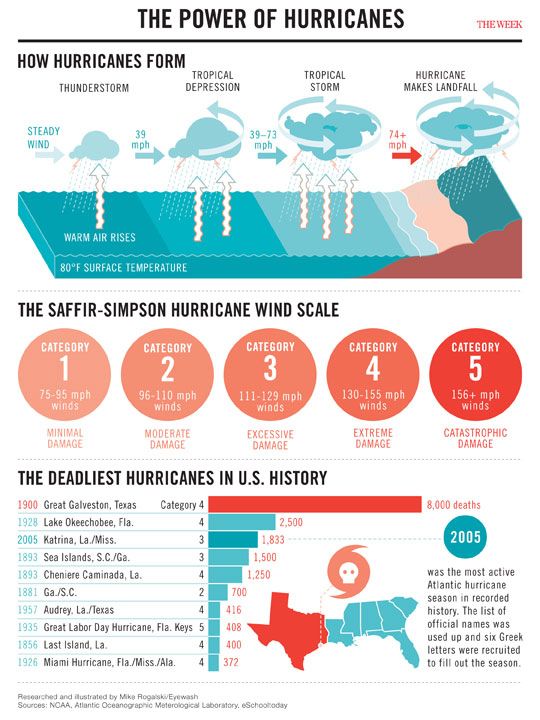 Infographic The Power Of Hurricanes The Week