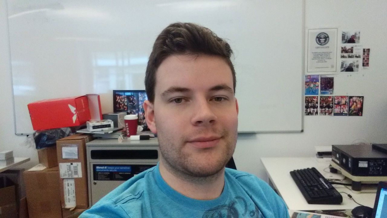 Selfies when we held the Nubia Alpha were fine. Image credit: TechRadar