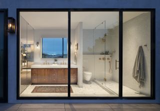 bathroom space at Wraparound House by SAW