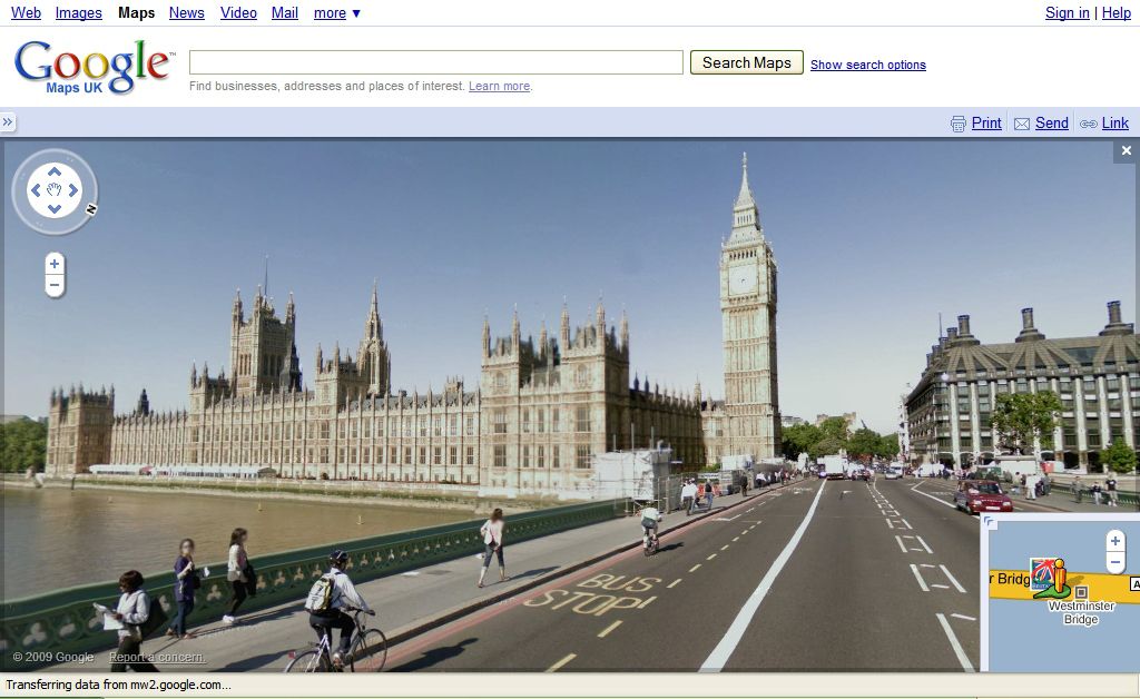 Big Ben via Street View