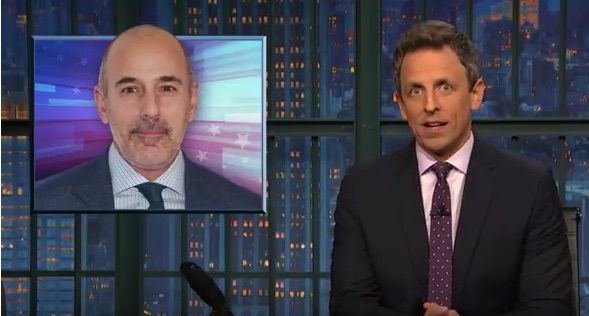 Seth Meyers rips Matt Lauer