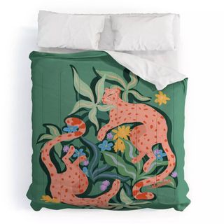 3. Deny Designs SunLee Cheetahs Art Comforter Bedding Set
