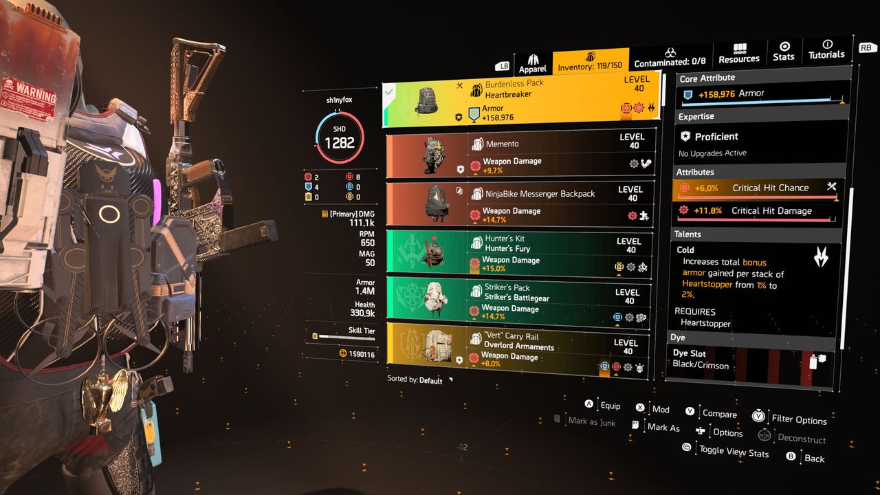 Heartbreaker gear set