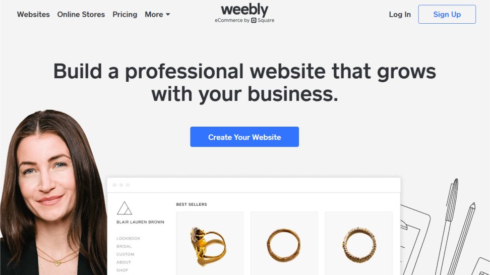 Weebly website screenshot (July 2025).