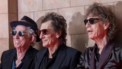 The Rolling Stones pose for pictures
