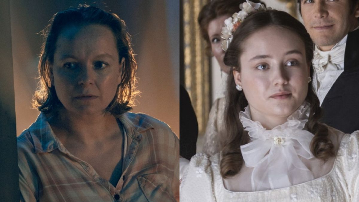 Samantha Morton as Alpha in The Walking Dead and Ruby Stokes as Francesca Bridgerton in Bridgerton