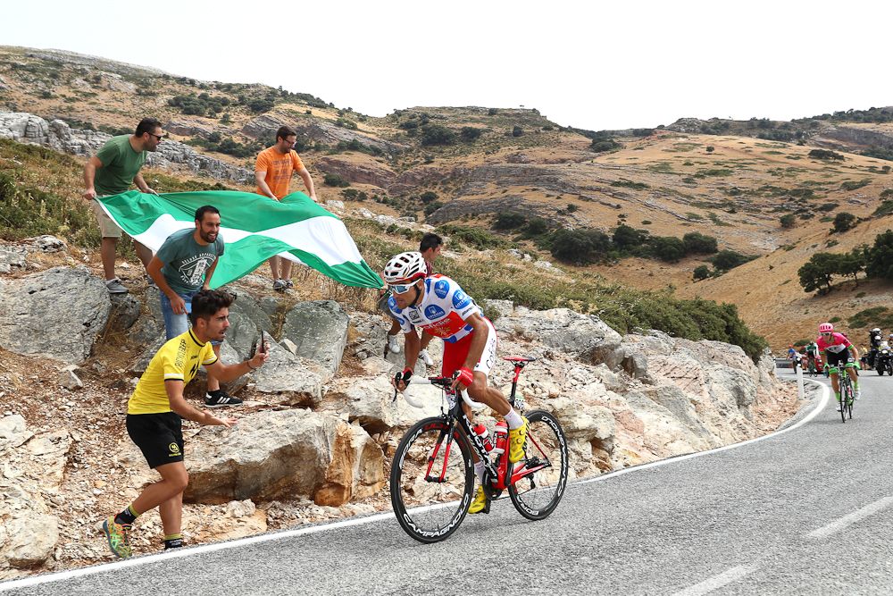 : Luis Angel Mate (Cofidis) adds points to his mountains lead at the Vuelta