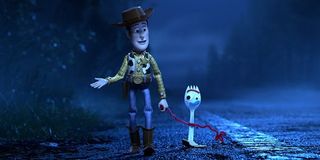 Forky In Toy Story 4 2019 with Woody