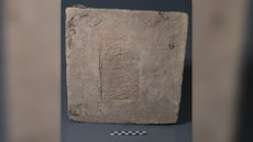 A brick dating to the reign of Nebuchadnezzar II (circa 604 to 562 B.C.), according to the inscription. This brick, which was looted and is now housed in the Slemani Museum in Iraq, and others helped researchers confirm an ancient magnetic field anomaly.