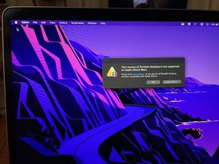 Macbook Pro With M1 Chip showing that Parallels is not supported