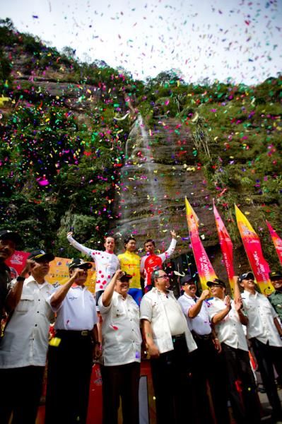 Podium in Harau, Tour of Singkarak Stage2
