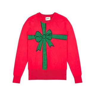 Joanie Pressie Christmas Gift Jumper - Red best Christmas jumpers