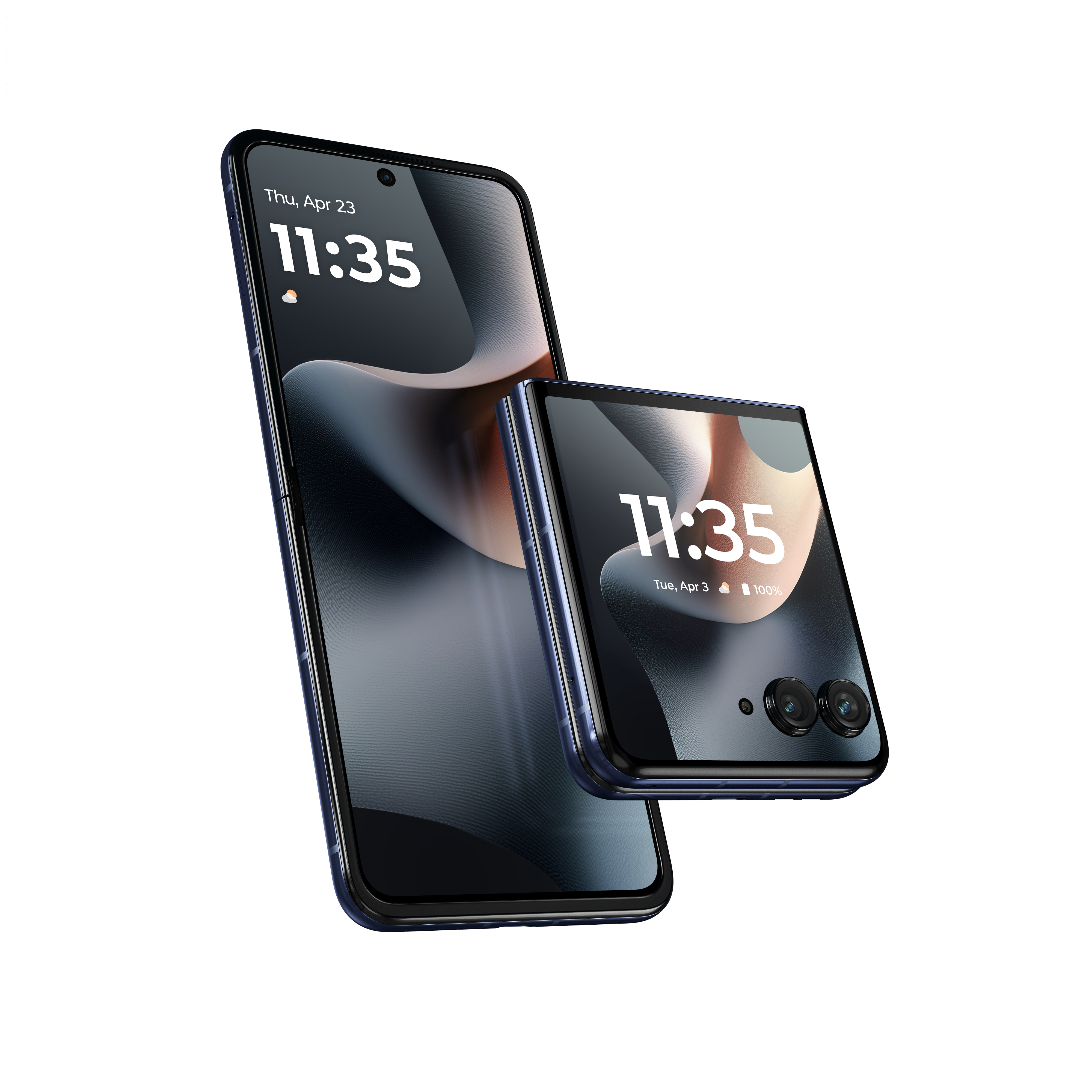 Razr Plus 2025 render in Midnight Blue