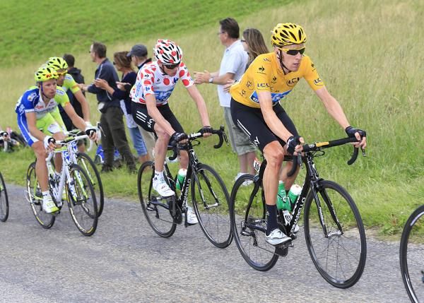 Maillot jaune holder Bradley Wiggins