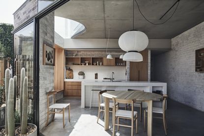 Tiled kitchen island by ABA Architects