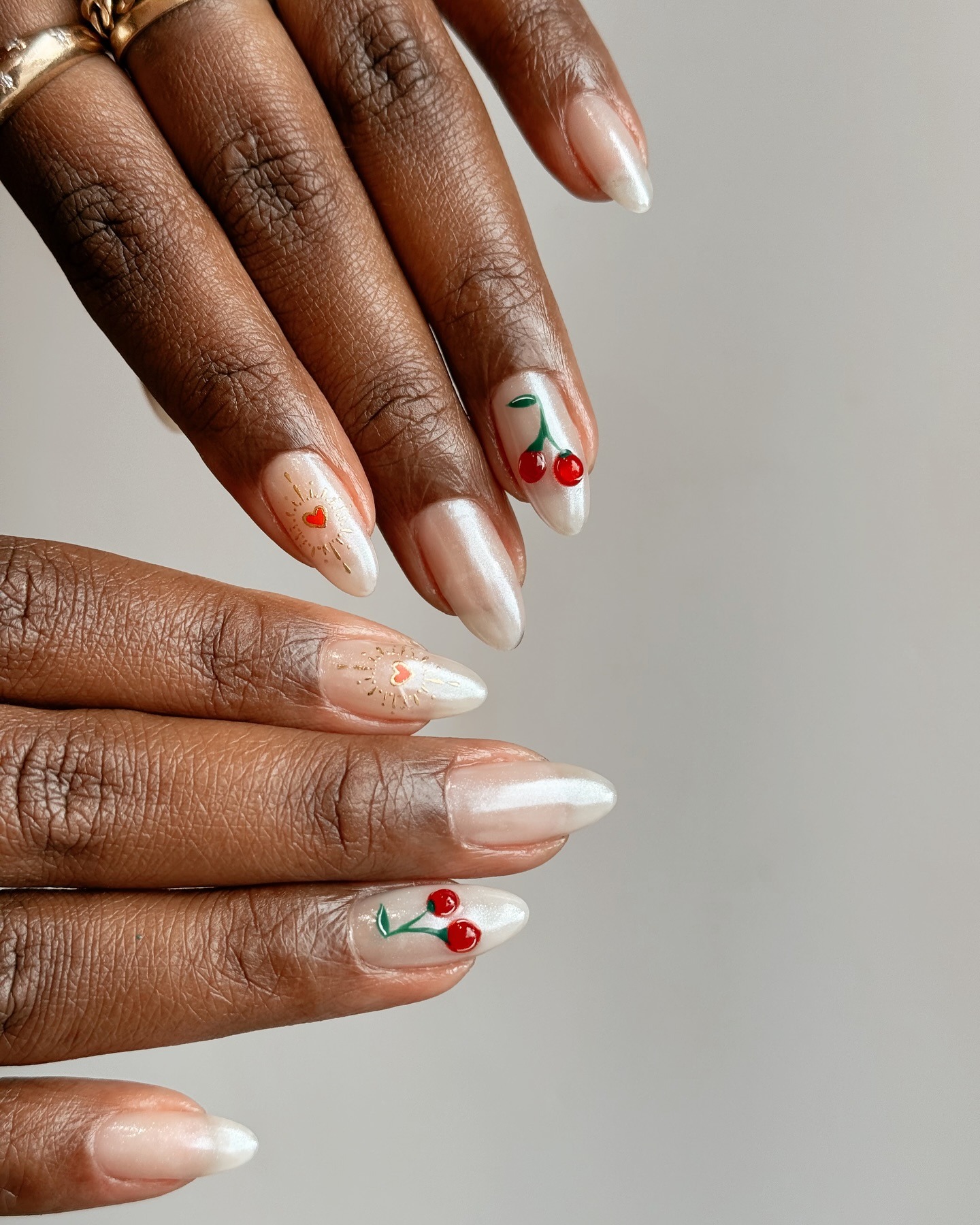Fruit basket simple nail design