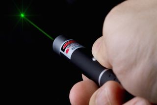 A green laser pointer