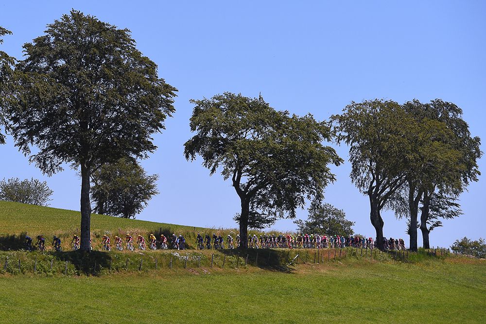 The peloton in action during stage 6.