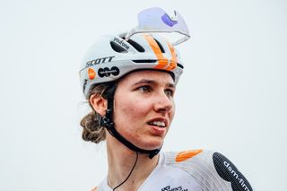 Riders before the start of Paris Roubaix Femmes 2024