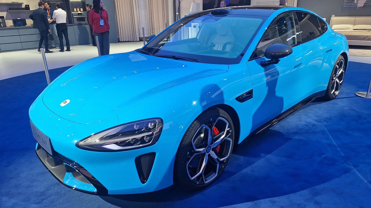 Xiaomi EV, pictured at IFA 2026