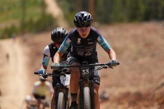 Melisa Rollins (Virginia’s Blue Ridge TWENTY24) won the elite women’s 2024 Leadville Trail 100 MTB, the third stop in the Life Time Grand Prix