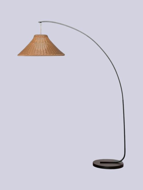 Bellagio Woven Rattan Garden Floor Lamp