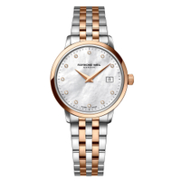 Raymond Weil Toccata Diamond PVD Rose Gold Plated and Stainless Steel Watch:&nbsp;was £1,095, now £930 at Beaverbrooks (save £165)