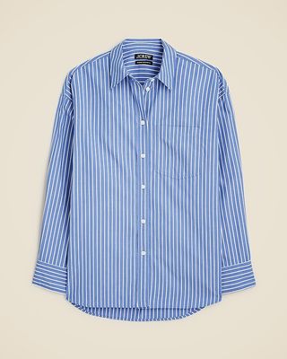 Étienne Oversized Shirt in Striped Cotton Poplin