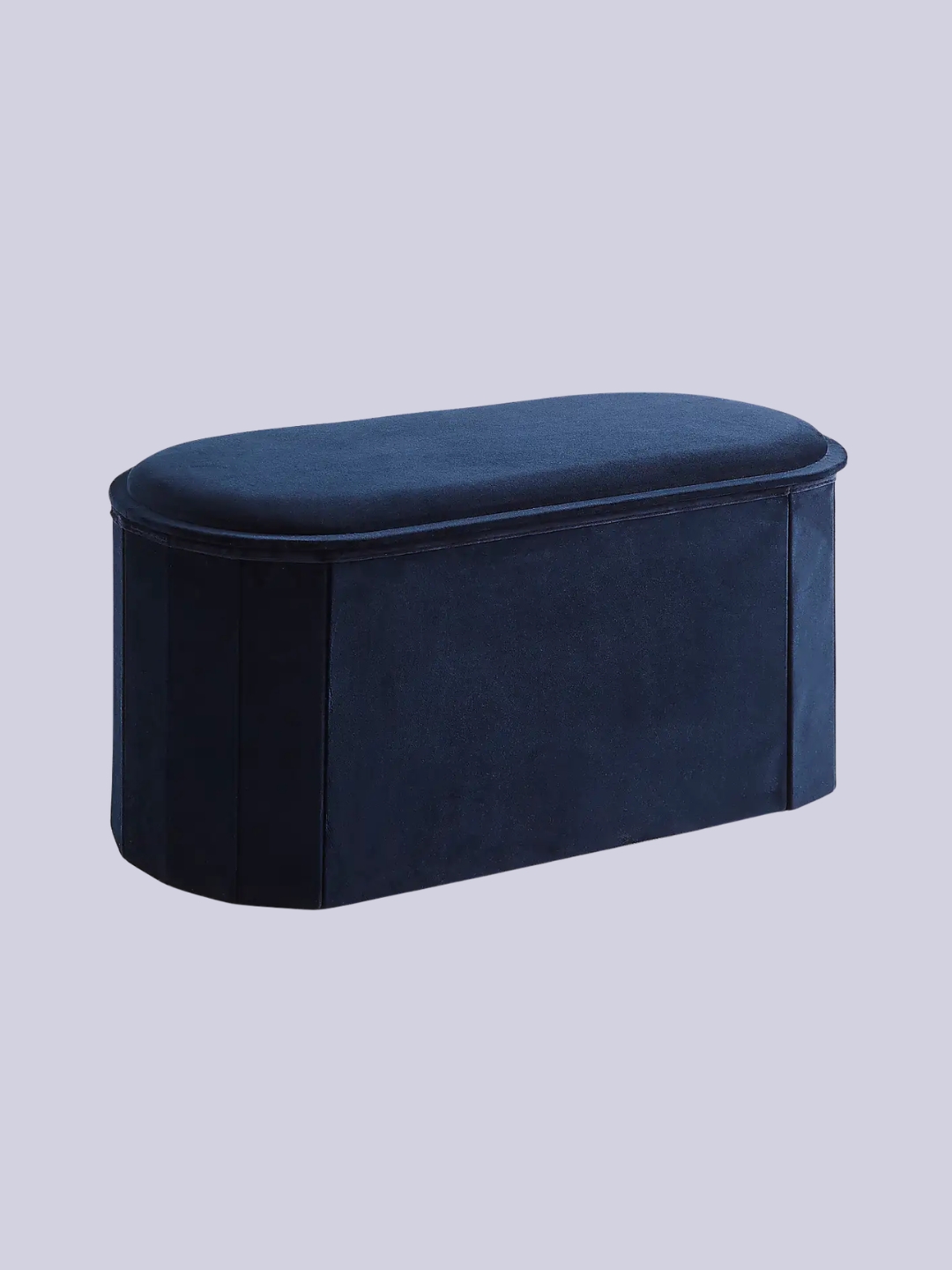 Dunelm, Recycled Velour Lozenge Ottoman With Tray