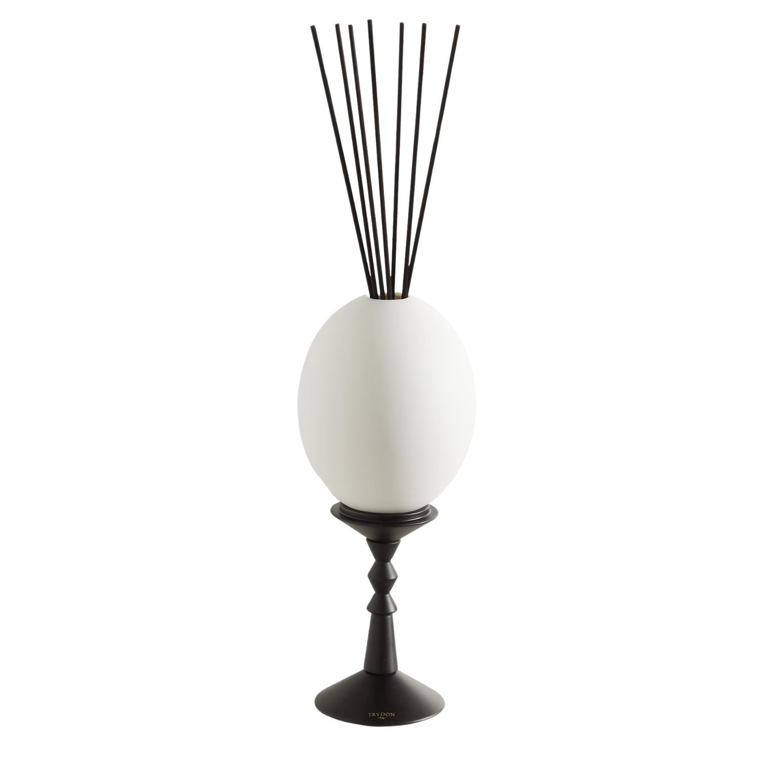 An egg-shaped reed diffuser