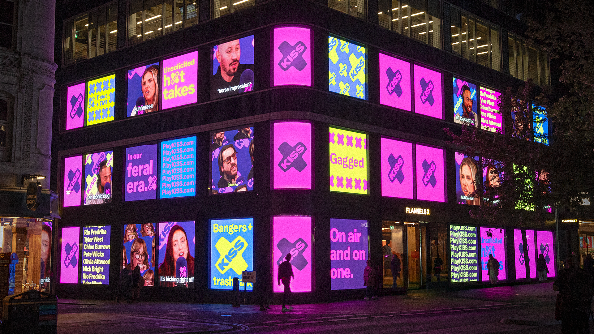 NOT Wieden+Kennedy rebrand for KISS Radio