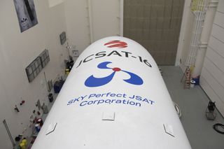 JCSAT-16 Satellite in Fairing