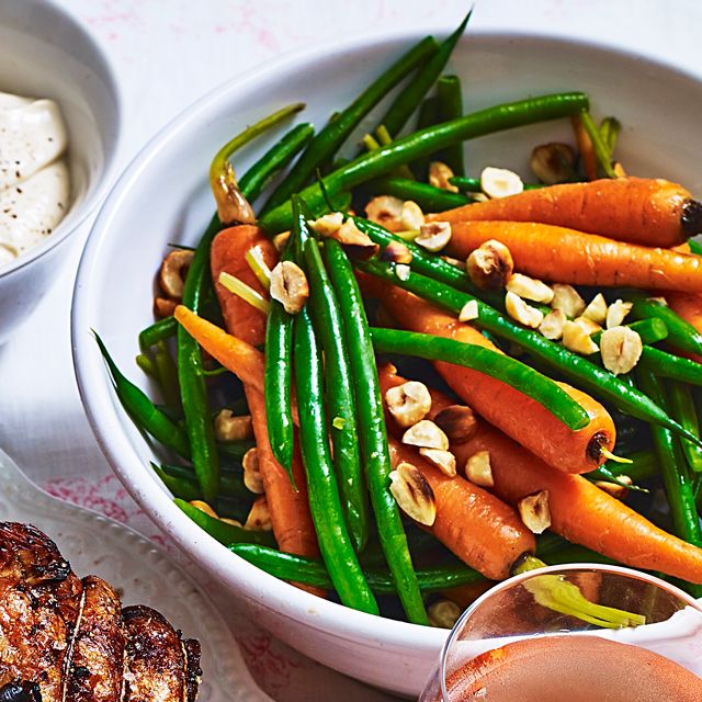 Spring carrots and green beans with hazelnuts Dinner Recipes Woman
