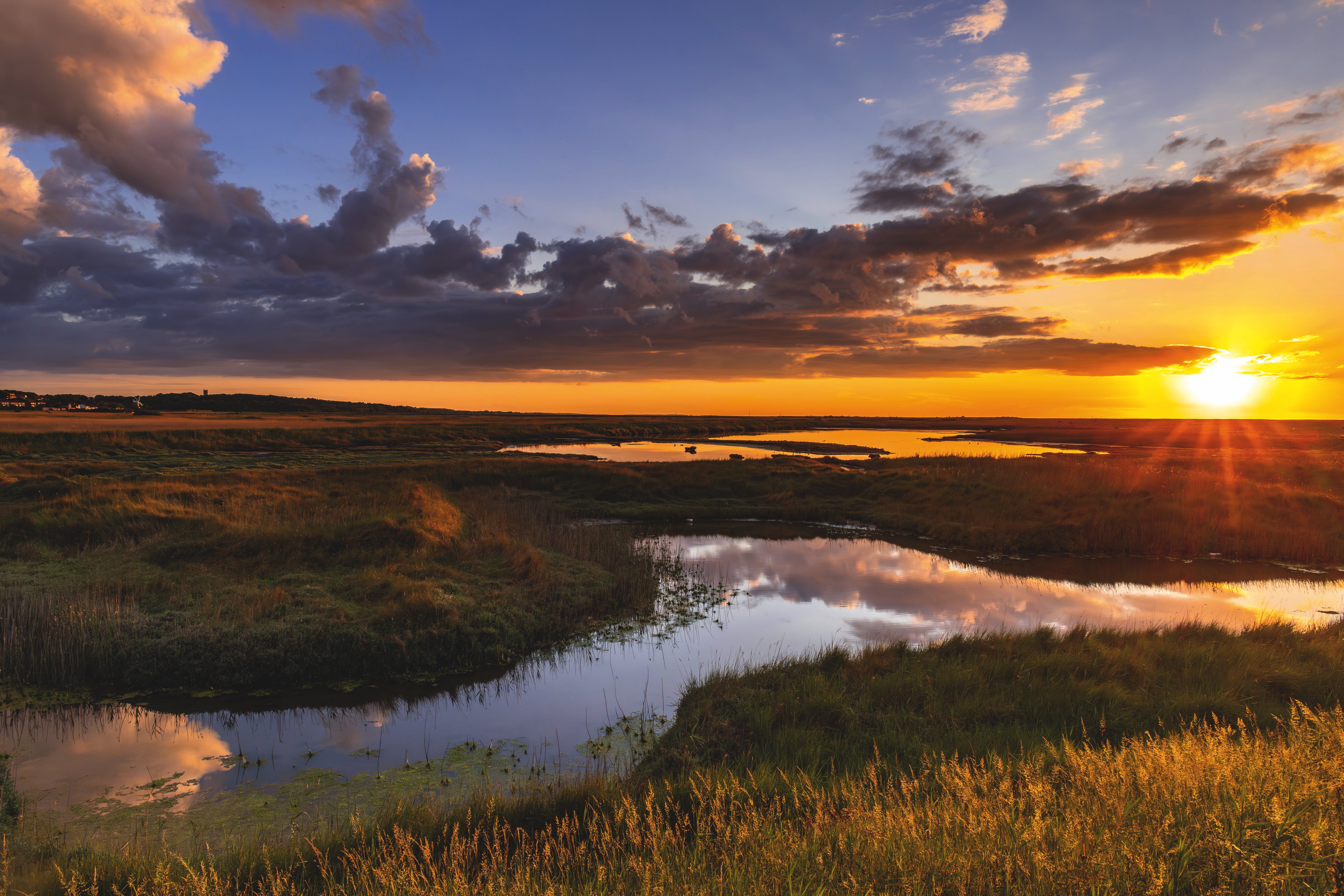 A sunset over the estuary