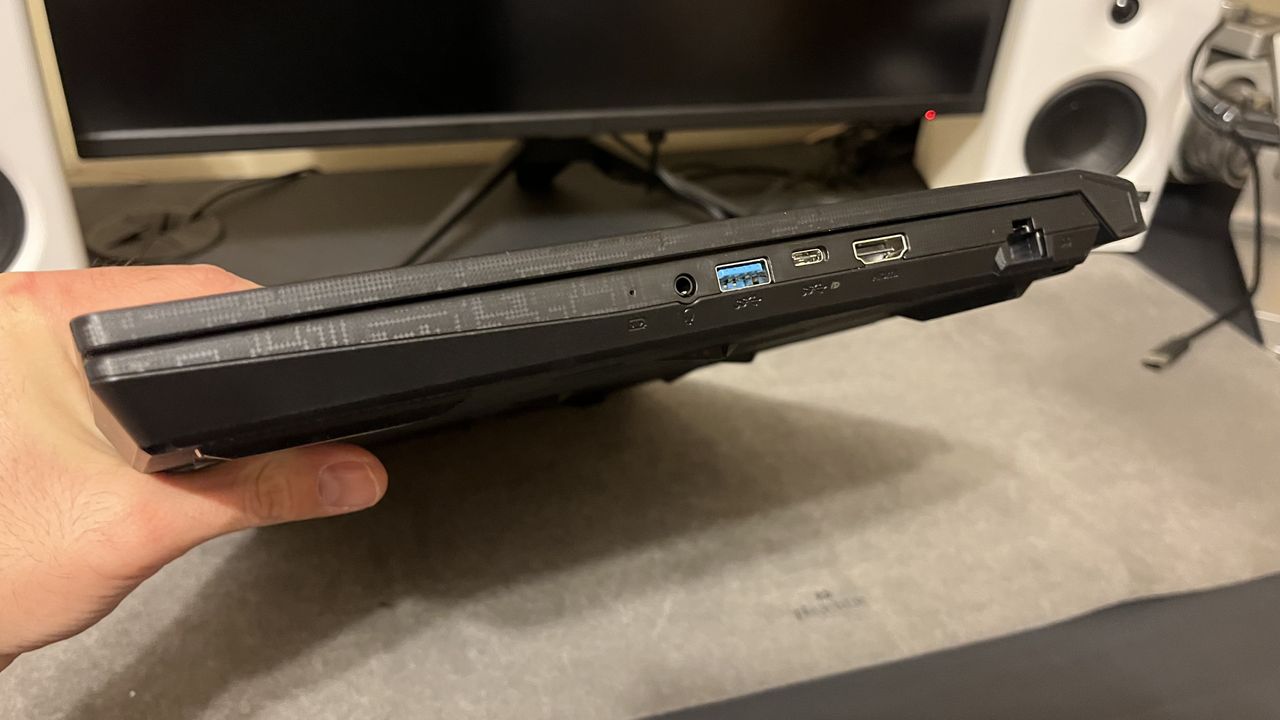 MSI Katana 15 (2023) in a gaming desk setup