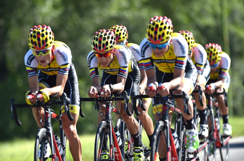 Richard Carapaz at the Tour de San Luis with the Strongman-Campagnolo Wilier team