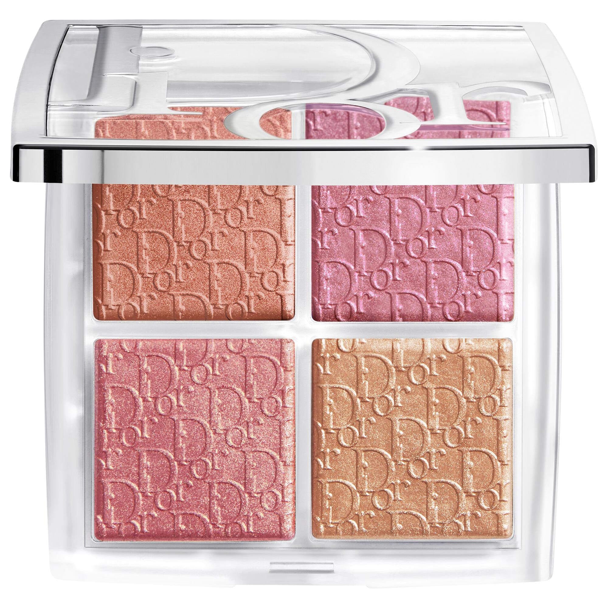 Backstage Glow Maximizer Face Palette - 002 Frosted Opal Glow - a Harmony of Frosted Lilac and Blue Shades