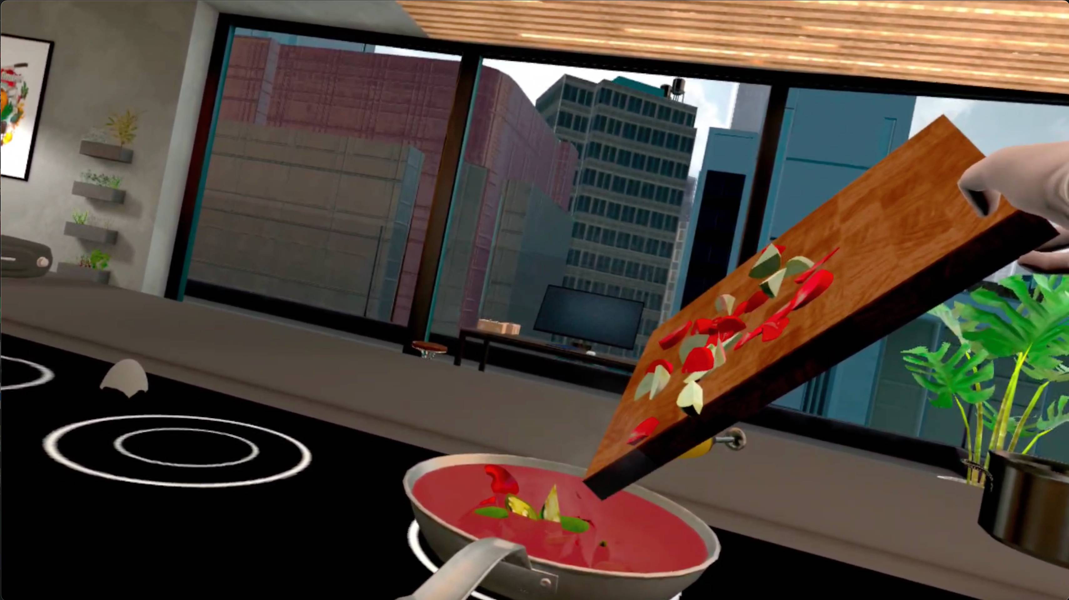Cooking Simulator VR making shashuka