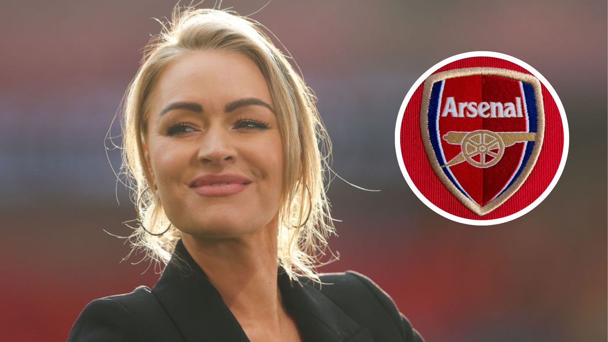 ITV Pundit Laura Woods prior to the Women&#039;s Finalissima 2023 match between England and Brazil at Wembley Stadium on April 06, 2023 in London, England. (Photo by James Gill - Danehouse/Getty Images)