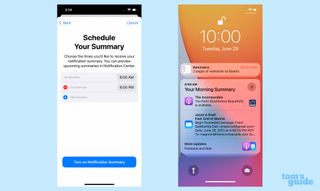 ios 15 includes a notifications summary