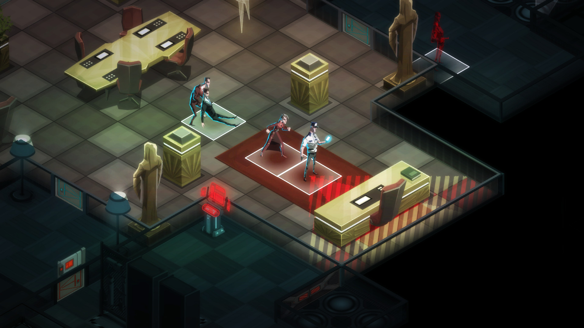 Stealth gameplay in Invisible Inc