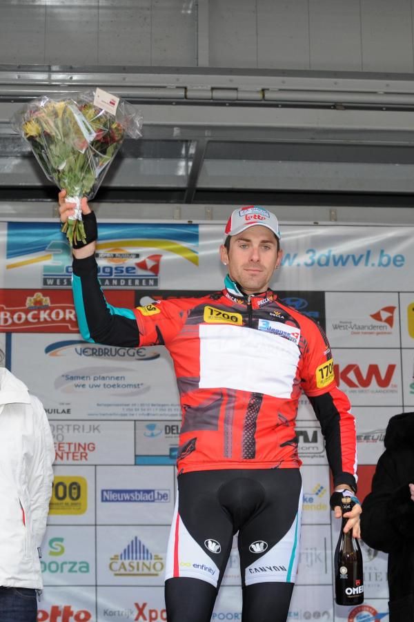 David Boucher (Omega Pharma-Lotto) leads the sprint classification