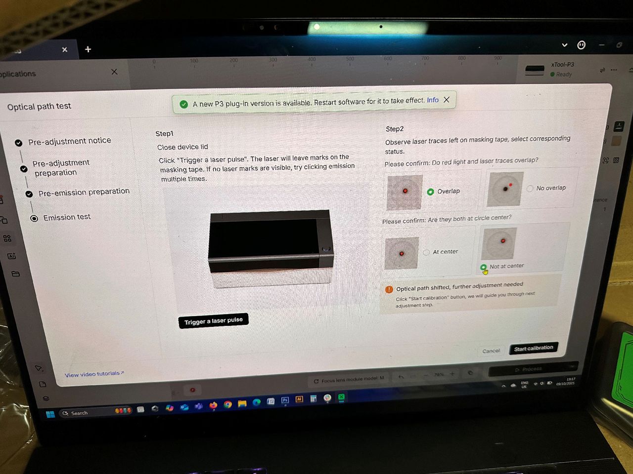 xTool P3 laser