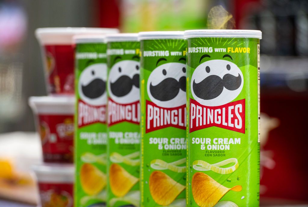 American brand of stackable potato-based crisps, Pringles