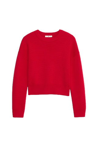 Banana Republic Merino Crew-Neck Cropped Sweater (Was $140) 