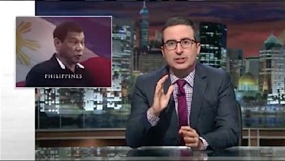 John Oliver warns America about the next Phillipine president